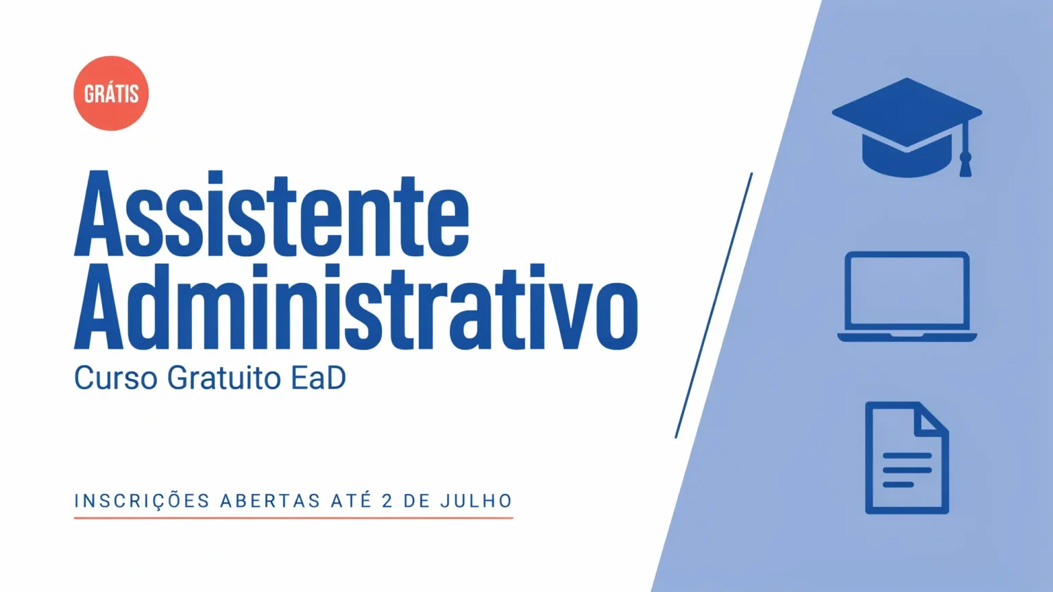 IFMS abre inscrições gratuitas para curso de Assistente Administrativo a distância.